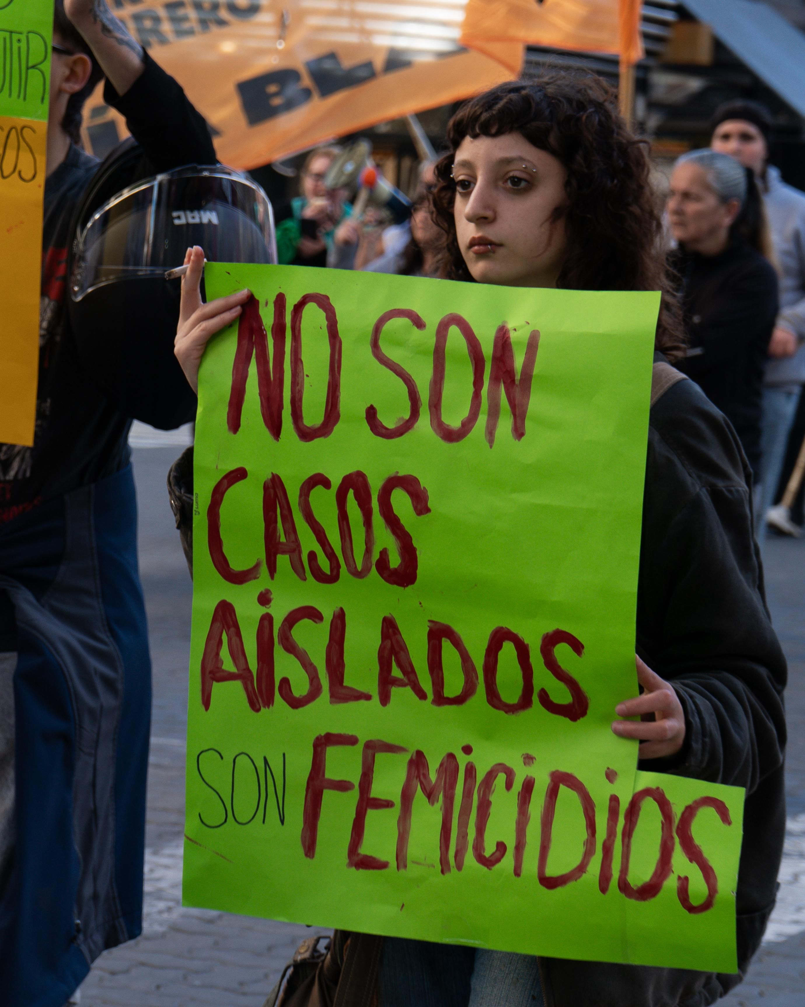 Vista general de la marcha y su bandera principal